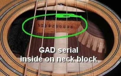 Guild GAD Serial Number